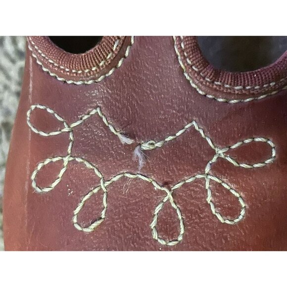 Vintage Dyna Kids Mary Janes Little Girls 8 Used Brown - Picture 11 of 12